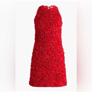J Crew ruby red rosette mini dress - size 4